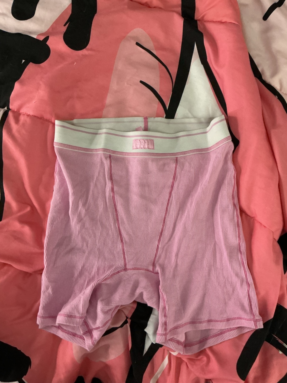 skim pink cotton shorts